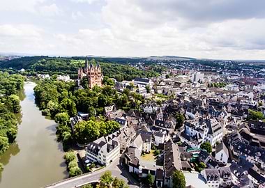 Aerial View Of Dutch Town
