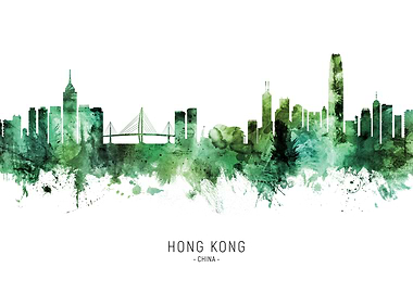 Hong Kong Skyline China
