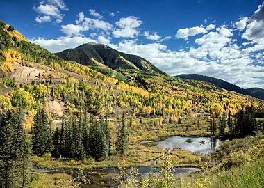 Spectacular fall scene