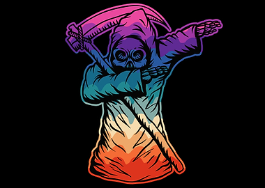 Dabbing grim reaper