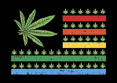 Marijuana US Flag