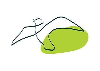 Bird line art Horizontal