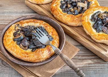 Wild mushroom tartlets