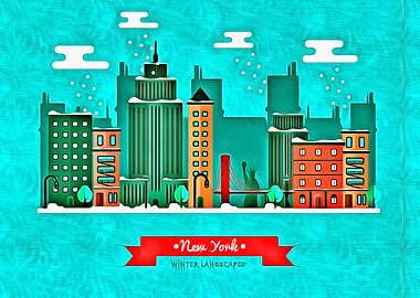 New York City Skyline USA