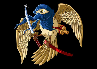 Bird Ninja Ready To Fight
