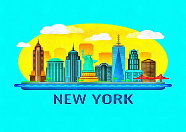 New York City Skyline USA