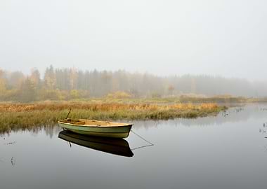 Reflection Lake Water Fog