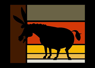 Vintage Donkey Mule Mules