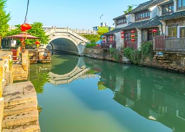 Chinese City at the Water