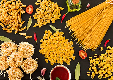 Noodles and Pasta Mixture