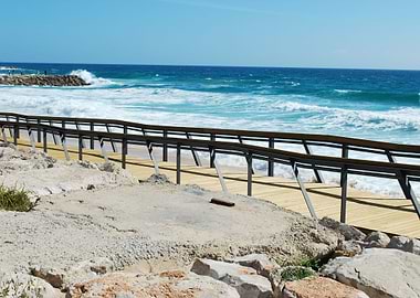 Boardwalk Beach Wood Wa
