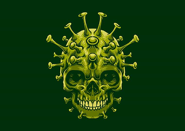 Fight coronavirus skullcor