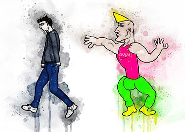 Virgin vs Chad wojak memes