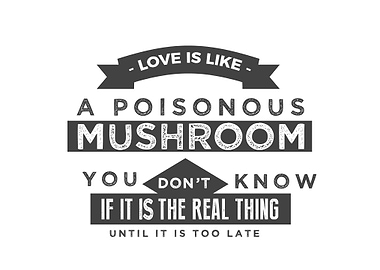 a poisonous mushroom