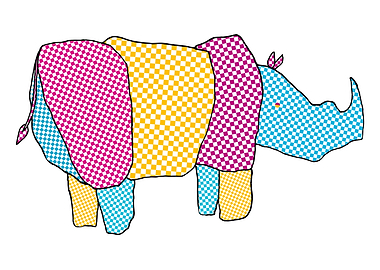 Rainbow rhinoceros