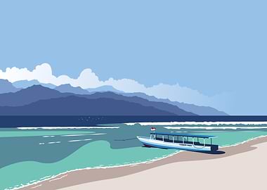 Gili Trangawan beach