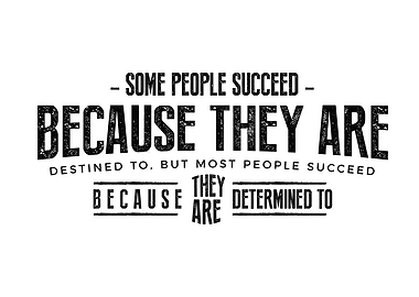 Some people succeed