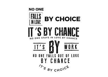 No one falls in love