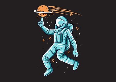 astronaut hand space