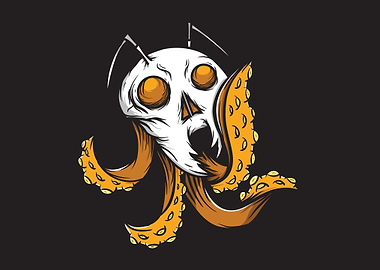 Ant skull with Tentacle
