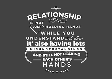 relationship is not just