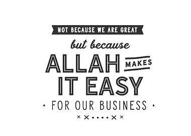 not because we are great