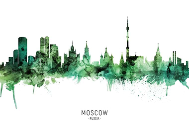 Moscow Skyline Russia