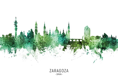 Zaragoza Skyline Spain