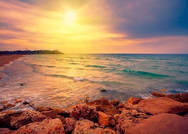 Background Beach Beam Blue