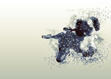 Polygon Animal Dog 02