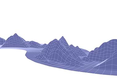 Polygonal mesh purple