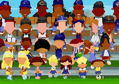 Backyard Baseball Bench