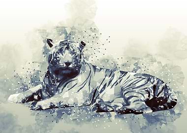 Polygon Animal Lion 05