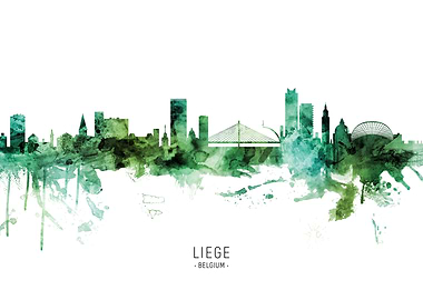 Liege Skyline Belgium