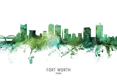 Fort Worth Skyline Texas