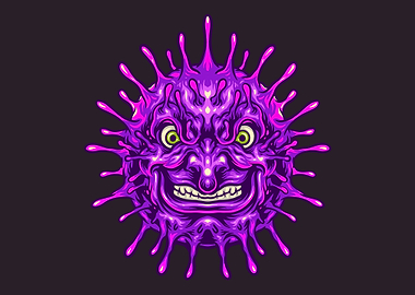 Bad virus detailed art