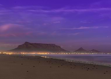 Table mountain at sunrise