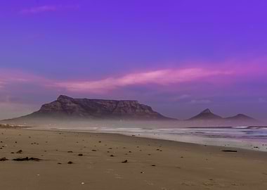 Table mountain at sunrise