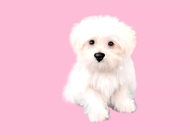 Cute bolonka puppy