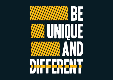 Be unique typography