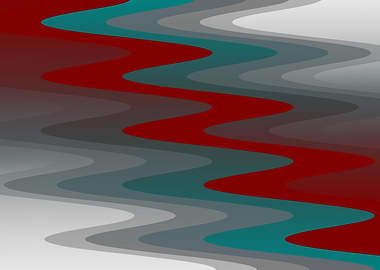 teal burgundy gray waves