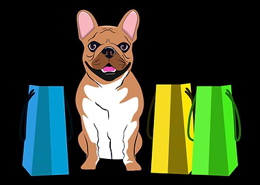 Shopping Dog Cute Dog Br