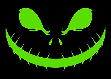 Spooky Face Halloween Dark