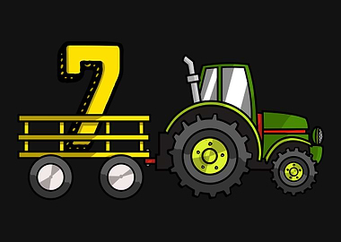 Farm 7 Year Old TShirt Ba