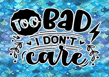Too Bad I Dont Care