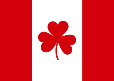Irish Canadian flag