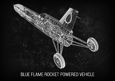 Blue Flame rocketpowered