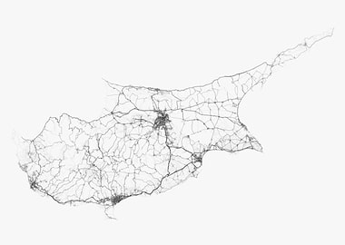 Roads of Cyprus Map