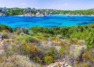 Sea Bay With Azure Blue Wa