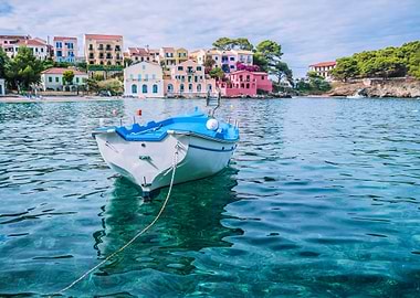 White Fishing Boat In The